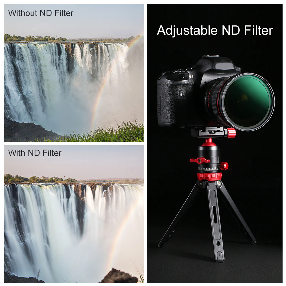 Filter K&F Variable ND Filter ND8ND128 (37 Stop) HD Hydrophobic VND